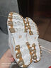 斯凱奇（Skechers）奶茶熊女鞋秋季厚底老爹鞋軟底百搭熊貓鞋休閑運動鞋149238 曬單實拍圖