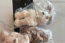 名創(chuàng  )優(yōu)品（MINISO）吉福特熊背帶褲坐姿公仔毛絨玩具玩偶小熊娃娃抱枕 生日禮物女 曬單實(shí)拍圖