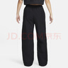 耐克（NIKE）EVERYTHING女子防曬防潑水梭織中腰長(cháng)褲秋季可束口FQ3589 010黑/白 XS 曬單實(shí)拍圖
