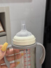 日康（rikang）奶瓶 ppsu寶寶吸管奶瓶?jī)?nèi)置重力球+直飲吸管300ML N1064-2 銀灰 曬單實(shí)拍圖