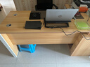 美宜德曼電腦桌1.6米升級款L型辦公工位桌橡木色老板桌職員桌(左右不分) 曬單實(shí)拍圖