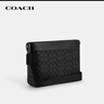 蔻馳（COACH）【品牌直供】禮物男士DISTRICT大號單肩包炭黑色CV761QBMI5 曬單實(shí)拍圖
