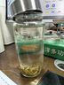 希諾單層玻璃杯男家用辦公泡茶杯子過(guò)濾車(chē)載水杯XN-7716本色 430mL 曬單實(shí)拍圖