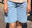 浪莎五分牛仔短褲女夏季2025新款直筒港味高腰寬松顯瘦a字闊腿中褲潮 曬單實(shí)拍圖