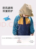 戴維貝拉（DAVE＆BELLA）童裝防水衣服男童兒童外套女童秋冬寶寶加絨大童防風(fēng)衣男孩女棉服 藏青色DB4224558 110 cm（建議身高100-110cm） 曬單實(shí)拍圖