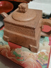 四方鼎宜興紫砂壺原礦虎皮金砂紫砂茶壺方壺手工茶具禮品 虎皮金砂四方鼎 230ml 曬單實拍圖
