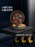 西佑廚房風扇免打孔壁掛臺式夜燈遙控空氣循環(huán)扇無線桌面小型電風扇廁所衛(wèi)生間家用 曬單實拍圖