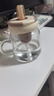 萬(wàn)家全茶水分離泡茶杯子2025新款高硼硅玻璃杯帶把手高顏值女生吸管水杯 白咖色玻璃杯600ml 曬單實(shí)拍圖