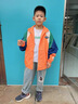 G.DUCKKIDS童裝男童外套新款兒童春秋款長(cháng)袖夾克風(fēng)衣中大童拼色沖鋒衣酷 橘色 160 建議身高150-160cm 11-12歲 曬單實(shí)拍圖