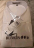 羅蒙（ROMON）短袖襯衫男士2025夏季涼感棉質(zhì)上衣商務(wù)休閑正裝白襯衣MQ21白色42 曬單實(shí)拍圖