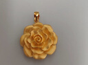 周大生（CHOW TAI SENG）黃金吊墜牡丹花掛墜玫瑰花櫻花七夕禮物送女友 國色牡丹4.35g 曬單實(shí)拍圖