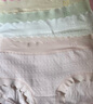 貓人4條女士內(nèi)褲女純棉嬰兒棉10a桑蠶絲底襠高彈大碼中腰舒適透氣L 曬單實(shí)拍圖