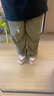 京東京造休閑褲工裝褲女寬松闊腿褲戶(hù)外徒步登山長(cháng)褲降落傘褲 卡其綠 XL 曬單實(shí)拍圖