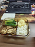 希樂扣Cilock高硼硅耐熱玻璃飯盒上班族帶飯可微波爐便當(dāng)盒保鮮盒 琥珀三隔+包 曬單實(shí)拍圖