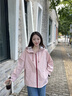 VVC沖鋒衣男女三合一防風(fēng)防水可拆卸抓絨內膽三防登山服保暖機能外套 月暈粉【三防科技-男女同款】（單沖）544 L 曬單實(shí)拍圖
