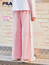 FILA KIDSx原田治聯(lián)名系列斐樂(lè )兒童闊腿褲2025年夏季新款女童褲子 清新粉-LP 165 曬單實(shí)拍圖