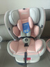 Heekin德國 兒童安全座椅汽車用0-4-12歲嬰兒寶寶360度旋轉(zhuǎn)ISOFIX硬接口 尊享粉(遮陽棚+上拉帶+側(cè)保護(hù)) 曬單實(shí)拍圖
