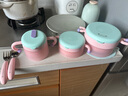 babycare寶寶嬰兒輔食碗勺子不銹鋼兒童餐具保溫飯盒注水保溫碗新生兒禮盒 曬單實拍圖