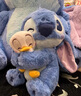 Disney史迪仔抱抱鴨子玩偶睡覺(jué)抱枕唐老鴨公仔史迪奇毛絨玩具大號禮物女 抱抱鴨史迪仔 60厘米(收藏加購現貨速發(fā)) 曬單實(shí)拍圖