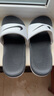 耐克（NIKE）官方男女童KAWA大童拖鞋室內(nèi)易穿脫舒適819352 100白色/黑 35 曬單實(shí)拍圖