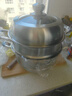 美廚（maxcook）蒸鍋全304不銹鋼30cm三層蒸鍋感溫復(fù)底湯鍋 燃?xì)怆姶艩t通用MCZ743 曬單實拍圖