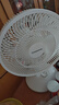美的（Midea）臺式電風(fēng)扇七葉柔風(fēng)輕音臥室宿舍廣角遠(yuǎn)距交流定頻臺扇辦公室桌面節(jié)能省電搖頭小型電扇 FGAU40D 曬單實(shí)拍圖