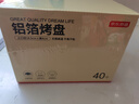 京東京造 空氣炸鍋烤箱專(zhuān)用錫紙碗盤(pán) 燒烤露營(yíng)鋁箔烤盤(pán)直徑18.5cm【40只】 曬單實(shí)拍圖