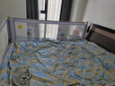 可單邊升降床圍欄寶寶防摔防護(hù)欄防掉床嬰兒安全床上護(hù)欄一面單面 灰色BABY 1.8+2+2米(三面裝) 曬單實(shí)拍圖