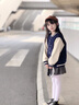 馬克華菲女童棒球服套裝2025春秋款休閑外套女孩學(xué)院風(fēng)外套兒童洋氣褲子 m星女孩香芋紫+m星女孩K香芋紫 110 曬單實拍圖