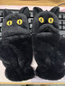 途尊貓咪高顏值新款冬季超萌可愛(ài)卡通加厚防寒保暖翻蓋毛絨手套 【黑貓】翻蓋毛絨手套 曬單實(shí)拍圖