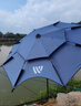 沃鼎釣魚(yú)傘2025新款釣魚(yú)遮陽(yáng)傘戶(hù)外垂釣拐杖傘大傘太陽(yáng)傘沙灘傘臺釣傘 2.4米 黑膠防曬 機械臂拐杖-湛藍 曬單實(shí)拍圖