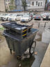 環(huán)保四輪商用保潔清運車(chē)市政物業(yè)環(huán)衛手推車(chē)垃圾車(chē)大號戶(hù)外垃圾桶 灰色400L帶蓋 曬單實(shí)拍圖