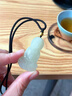 中國黃金（CHINA GOLD）和田玉觀(guān)音吊墜男項鏈足金轉運珠玉石情人生日情人節禮物送女朋友 和田玉觀(guān)音項鏈【金珠約0.1g】 曬單實(shí)拍圖