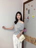 柏薩尼（PESASRIE）輕奢品牌包包女款2025新款小方包手提包單肩斜跨包情人節生日禮物 米白色【全國十倉/當次日達】 限定專(zhuān)柜禮盒包裝送女友送老婆 曬單實(shí)拍圖