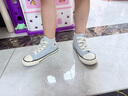 Converse匡威兒童鞋嬰童高幫魔術(shù)貼帆布鞋新款寶寶鞋A06418C 藍 25 【建議腳長(cháng)15.5cm】 曬單實(shí)拍圖