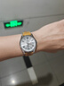 卡西歐（CASIO）男士手表日歷星期雙顯100米防水男生非機(jī)械商務(wù)休閑游泳禮物腕表 銀色表盤 黃色瘋馬皮 曬單實(shí)拍圖