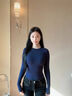 JEANSWEST LIFE真維斯秋季新款長袖t恤打底衫百搭舒適寬松休閑大碼衣服 黑色 （棉質(zhì)款式） 3XL 曬單實(shí)拍圖