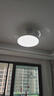 美的（Midea）風(fēng)扇燈餐廳吊扇燈led臥室燈隱形扇葉遙控三防燈具熟睡風(fēng)包安裝 曬單實拍圖