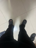 肆緘胖子大碼彎刀牛仔褲男大屁股顯瘦vibe褲子美式高街寬松大碼微喇褲 黑色 4XL 適合180-200斤 曬單實(shí)拍圖