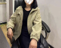啄木鳥媽媽秋裝50-60歲洋氣新款連帽外套時尚百搭夾克中老年女春秋上衣 卡其色 3XL建議(125斤-140斤) 均碼 曬單實(shí)拍圖