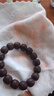 穆百年印度小葉紫檀手串 男女款老料金星高油高密桶珠文玩手鏈約13*14mm 曬單實(shí)拍圖