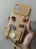 品盟（PISMEXOK）適用于蘋(píng)果17/16/15promax手機殼秋冬新款皮質(zhì)小熊潮牌立體裝飾防摔掛繩保護套時(shí)尚潮流女外殼 卡其色+短掛繩 iPhone 17 Pro Max 曬單實(shí)拍圖