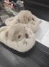 安尚芬土撥鼠棉拖鞋女款秋冬2025新款室內家居可愛(ài)毛絨保暖厚底拖鞋冬天 卡其 38-39 正碼【內長(cháng)240mm】 曬單實(shí)拍圖