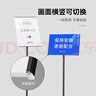 展小二指示牌導向牌立牌落地式告示指引路牌廣告牌展示架 A3款金色 曬單實拍圖