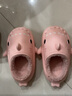 LATE TIME兒童棉拖鞋秋冬女童室內靜音防水防滑棉拖鞋家居親子寶寶鯊魚(yú)棉鞋 粉色 內長(cháng)15cm 【150】適合腳長(cháng)約14cm 曬單實(shí)拍圖