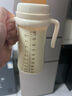 英氏（YEEHOO）嬰兒奶瓶寶寶學(xué)飲杯兒童水杯嬰兒喝水重力球PPSU奶瓶嬰兒帶手柄杯 奶白色配三頭兩重力球 300ml 曬單實(shí)拍圖