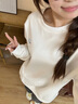 安踏純色衛(wèi)衣女士2025秋季新款時(shí)尚圓領(lǐng)上衣簡約寬松舒適休閑長袖 8712-7深藏青 170 /M 曬單實(shí)拍圖