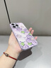 素洛新款桃花蘋果iPhone17promax手機(jī)殼Air液態(tài)小羊皮16pro防摔15plus高級(jí)感14男女情侶12保護(hù)殼11全包 草紫色【桃花】 iPhone 16 Pro max 曬單實(shí)拍圖