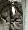 森馬（Semir）休閑褲女純棉打褶闊腿褲腰帶秋復古磨毛長(cháng)褲顯腿長(cháng)101524127005A 曬單實(shí)拍圖