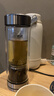 希諾（HEENOOR）雙層玻璃杯磁吸式茶水分離杯子男高檔茶杯水杯XN-7013本色 370mL 曬單實拍圖
